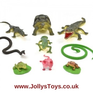 Pack of 8 Reptile Figures
